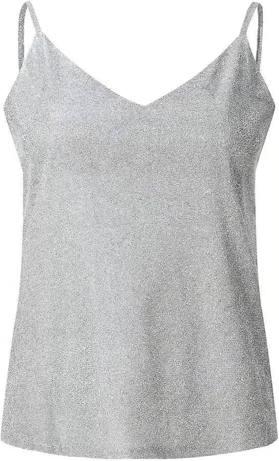 Womens Sequin Sparkle Tank Tops Fashion V Neck Strappy Shimmer Camisole Sleeveless Tanks Tops 1815