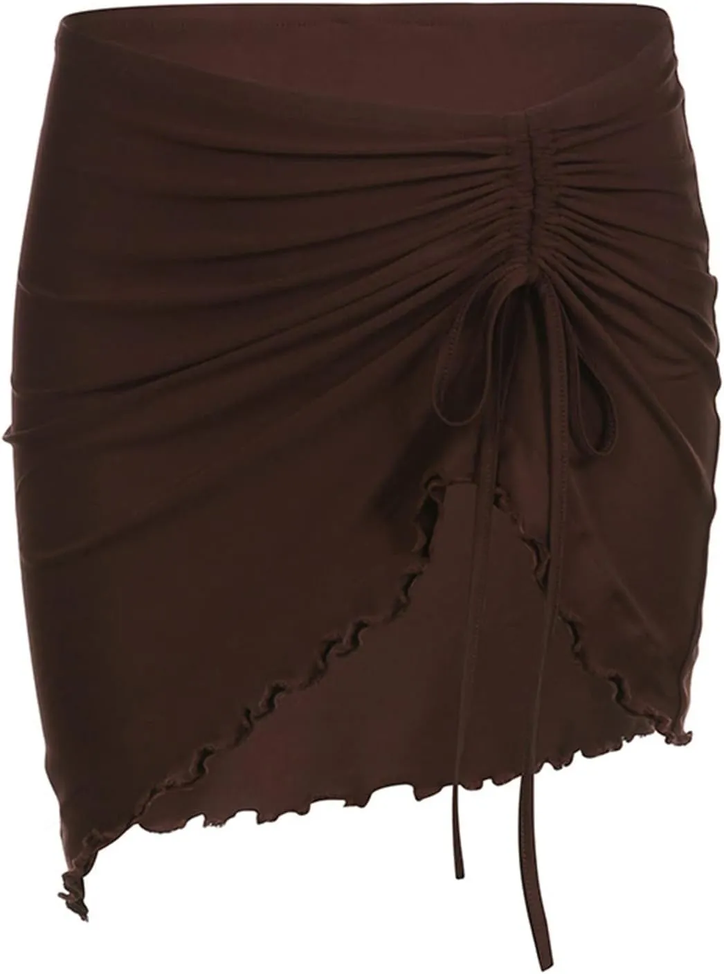 Women's Sexy Wind Pleated Lace Up Skirt Short Package Hip Half Skirt Fashion Skirts for Women 2024 Trendy