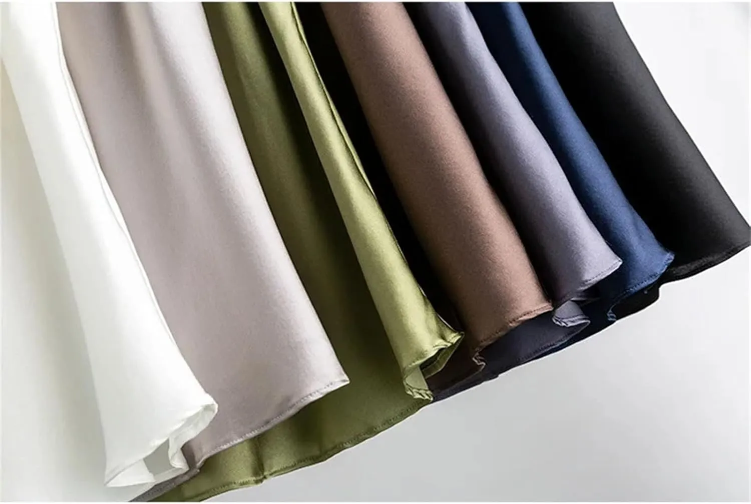 Women's Silk Sexy V-Neck Tanks Tops for Women Trendy Summer Double-Layer Silk Camisole
