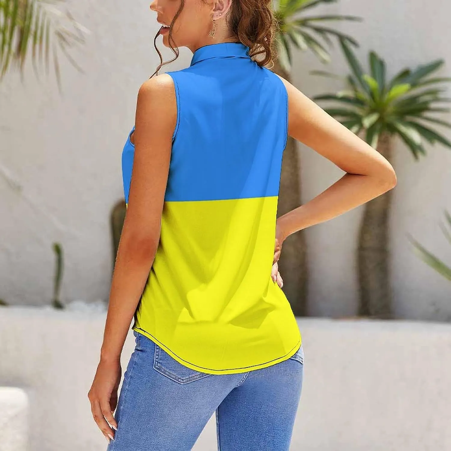 Women's Sleeveless Golf Shirt Quick Dry Nicaragua Flag Casual Tank Tops Polo-Shirts for Women with Collar