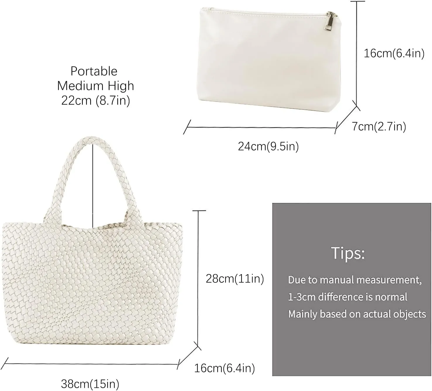 Woven Tote Bag Womens Purse Woven Bags for Women Large Summer BeachTote Bags Vegan Leather Shoulder Handbags Travel Totes